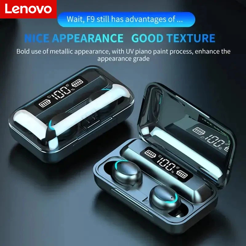 Lenovo F9 Bluetooth ワイヤレスヘッドフォ - Earphones のレビューと価格