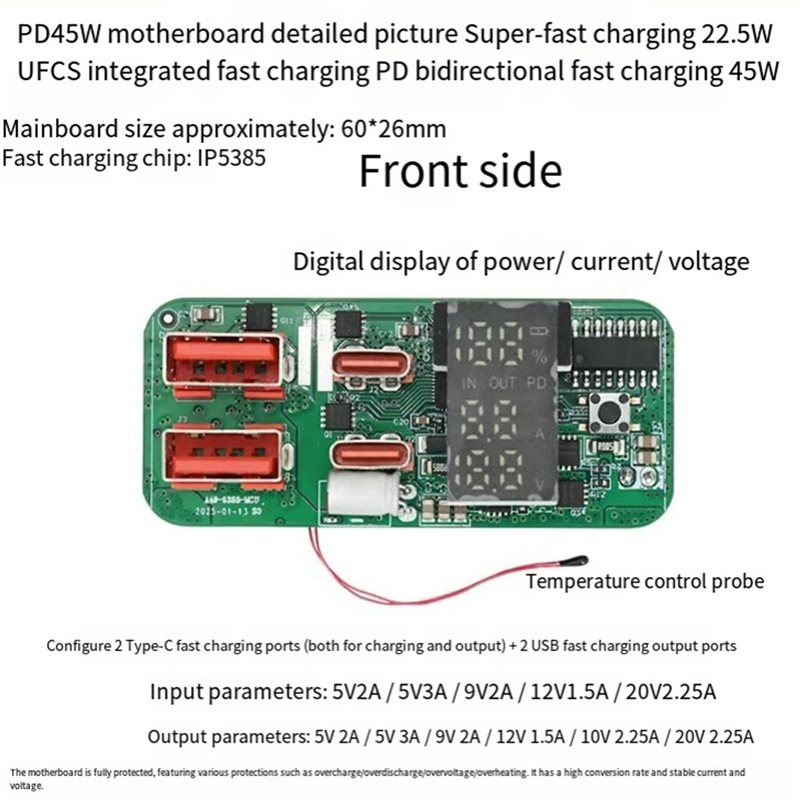 ABKN-DIY 充電モジュール PD45W 3S 双方向急 - Power Banks のレビューと価格
