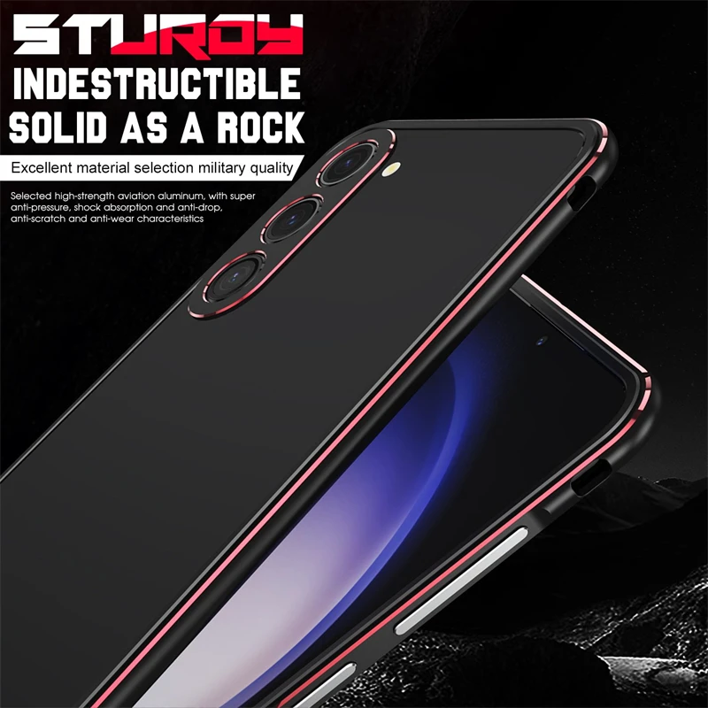アルミバンパー＆メタルレンズフレームケース Samsung  - Metal Bumper Aluminum Frame Case のレビューと価格