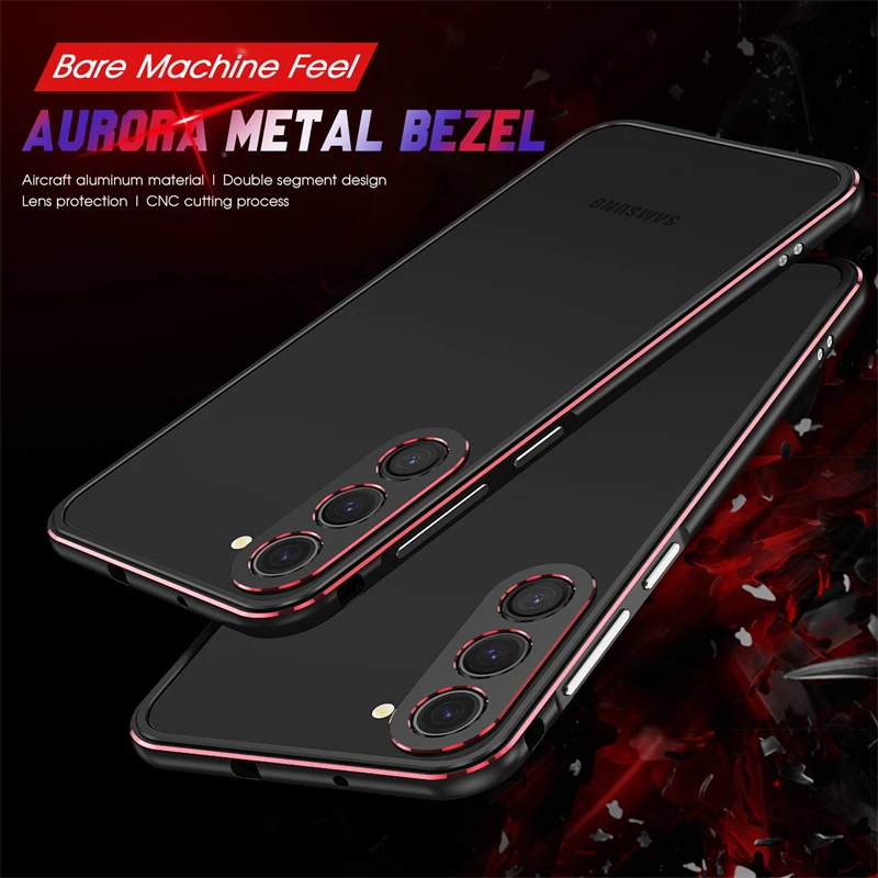 アルミバンパー＆メタルレンズフレームケース Samsung  - Metal Bumper Aluminum Frame Case のレビューと価格