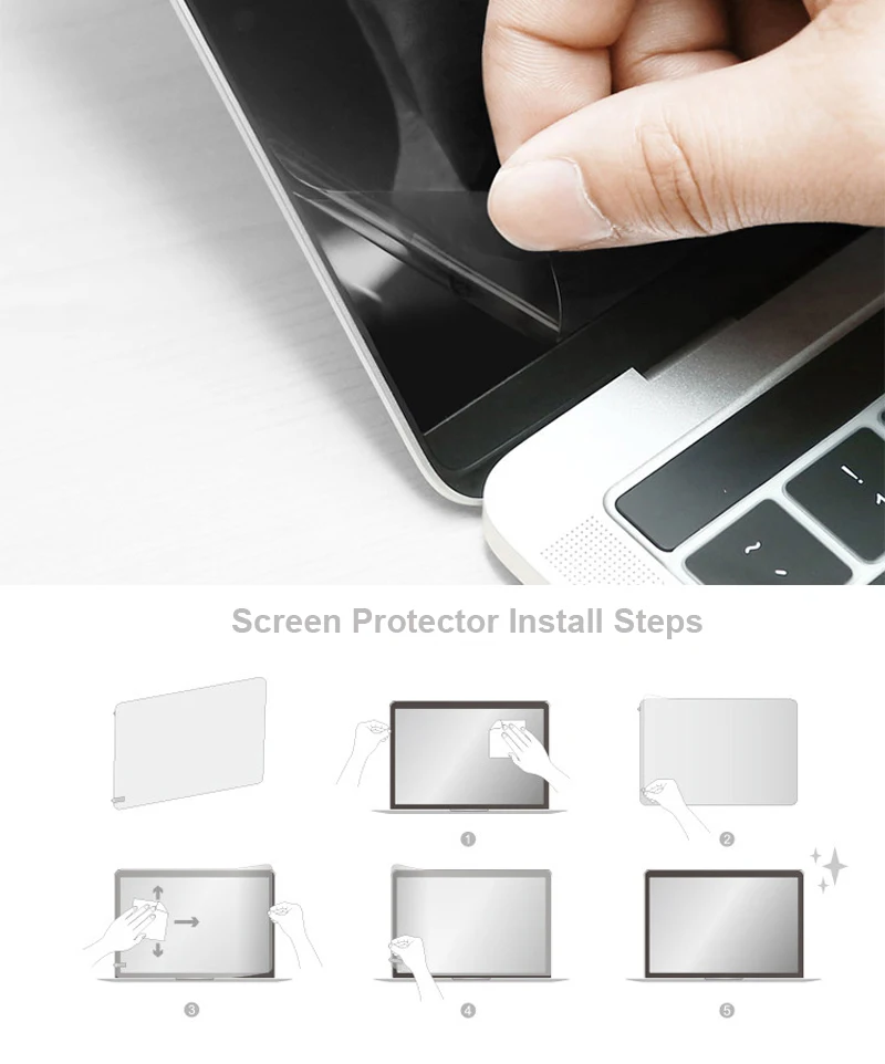 2017年Macbook Air 13インチ A1466 A - Matte Anti Glare Screen Protector のレビューと価格